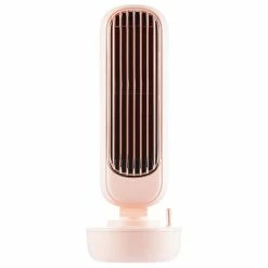 Αίολος O'LOGION Ventilateur De Table Et Sur Pied Avec Humidificateur Intégré, Saumon - Ventilateurs